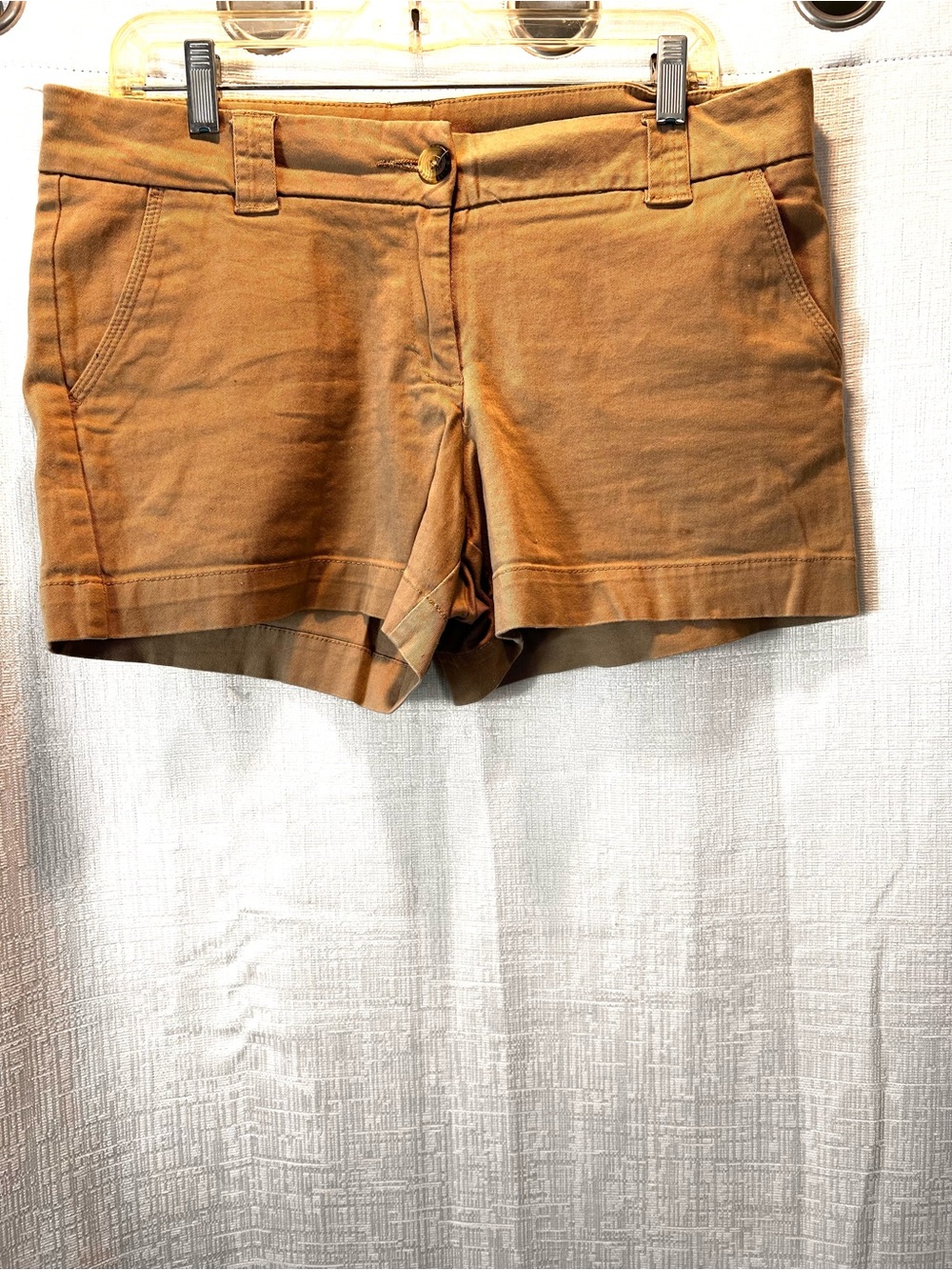 Magellan Outdoors Women's Tan Chino-Style Bermuda Shorts size 10